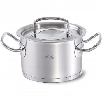 Fissler Original-Profi Collection Olla de 1,5 L y 16 cm de diámetro, acero inoxidable, olla alta con tapa de metal, color plata, para todo tipo de placas de cocina, inducción