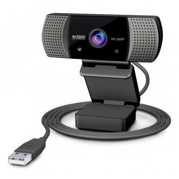 Cámara Web USB Full HD 1080P 2MP Autofoco con Micrófono y Tapa de Privacidad