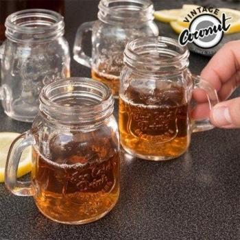 Set of 4 Vintage jar Shot Glasses
