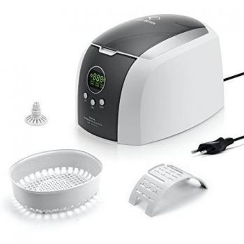 LifeBasis Máquina de Ultrasonido Limpiador Onda Ultrasónica Limpieza automático Profesional para Limpiar Piezas Joyería Joya Gafas Monedas Dentaduras Reloj Postizas Disc