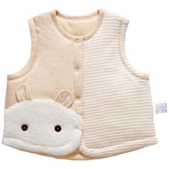 Monvecle Chalecos cálidos de algodón para bebé unisex para niño pequeño acolchado chaleco, Marrón