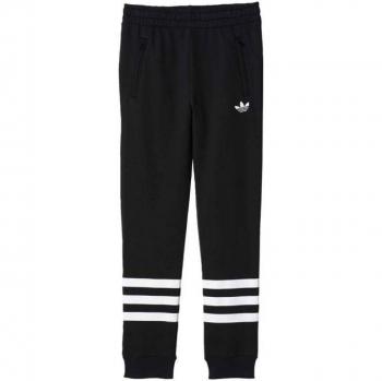 adidas J Fl - Pantalón para niños de 13-14 años, color negro / blanco