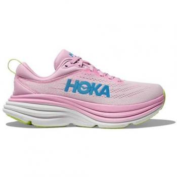 Hoka Bondi 8 Women's Running Shoes - Pink/Blue, Size 39.5