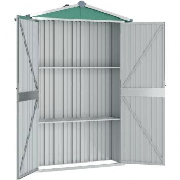 Garden Shed Green Galvanised Steel