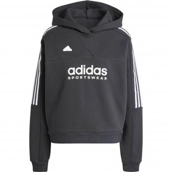 Sudadera Adidas Tiro Cut 3 Bandas Fleece Hoodie Mujer Negro/Blanco