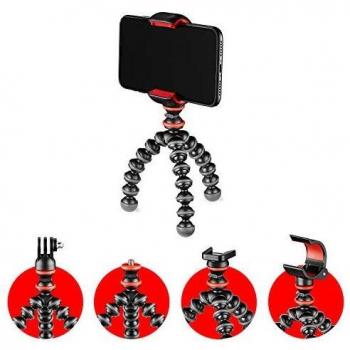 JOBY JB01571-BWW GorillaPod Starter Kit, Flexible Mini Tripod with Universal Smartphone Clamp, GoPro and Torch Mount Up to 325 g Payload