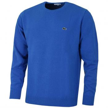 Lacoste Men's Men's Blue High Neck Sweater In Size 5-L Blue