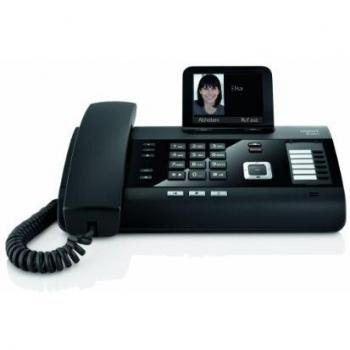 Gigaset DL500A ­ Teléfono fijo de teclas grande con contestador, color negro