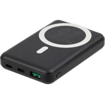 Power Bank Rivacase VA2604 10000mAh Magsafe Qi 15W Cargador Inalámbrico con Soporte Integrado y Carga Rápida QC/PD
