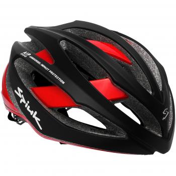 Spiuk Adante Casco, Unisex Adulto, Negro Mate/Rojo,