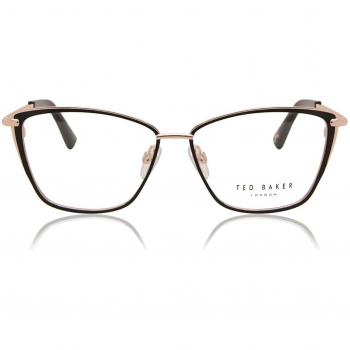 Montura de Gafas Graduadas para Mujer Ted Baker TB2244 52001 con lentes recetados en color negro, diseño elegante y moderno, talla 52