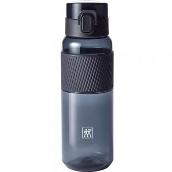 Botella reutilizable Zwilling de Tritan con filtro para frutas, capacidad 680 ml, resistente a impactos, color negro