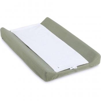 Funda ajustable verde-oliva para cambiador de bañera