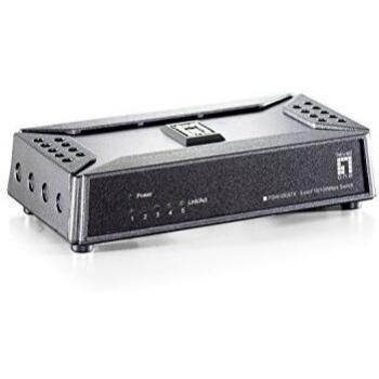 LevelOne FSW-0508TX - Switch Ethernet No Administrado de 5 Puertos, 10/100 Mbps, Compatible con IEEE 802.3, IEEE 802.3u, IEEE 802.3X