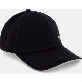 Gorra de hombre baseball Boss Green color negro con diseño Bold