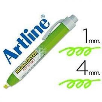 ROTULADOR ARTLINE CLIX FLUORESCENTE EK-63 VERDE PUNTA BISELADA 4.00 MM