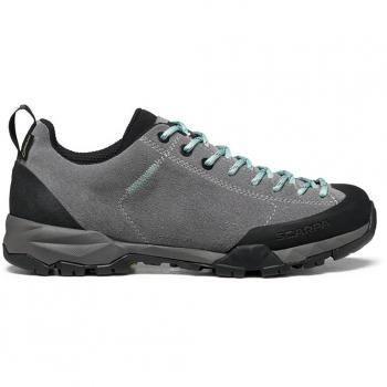 Zapatillas Scarpa Mojito Trail Gore-Tex Femenino Gris Claro Azul 38