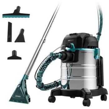 Aspiradora Wet&Dry Cecotec Conga CarpetClean 20000 Max 1400W Filtro HEPA Depósitos XXL 4L Agua Limpia y 20L Agua Sucia