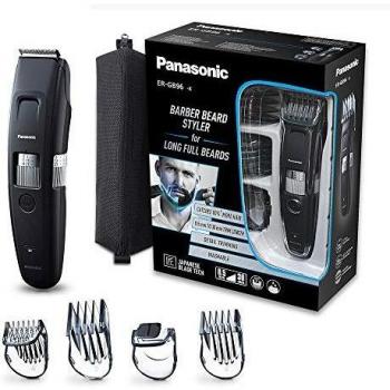 Panasonic ER-GB96-K503 Barba y Cabello Trimmer AC/Batería, 58 Ajustes de Longitud, 3 cm Ancho de Corte, Color Negro/Plata