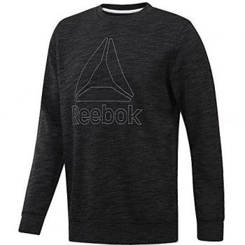 Reebok Marble Group Crew Sudadera, Hombre, Negro