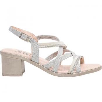 Sandalias de Mujer 24Hrs Beige Tacon Comodo Relax Crema-Twis Panna