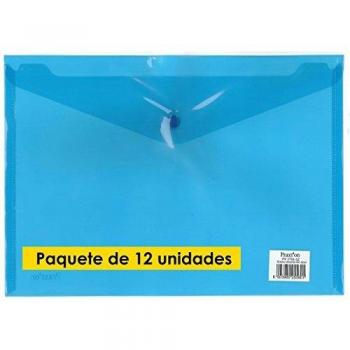 Carpeta Portadocumentos PRAXTON Din-A4 Azul, Pack x12