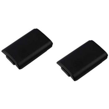 2 x Carcasas / Soportes de Pilas para Mandos Inalámbricos Negros de Xbox 360 || Garantía de un año || De Gratify®