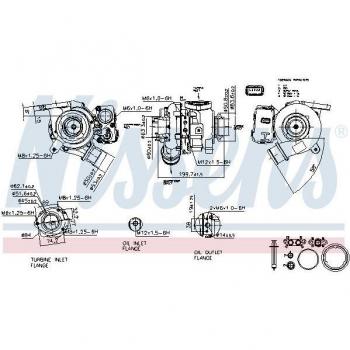 NISSENS Cargador, sistema de carga 93432, Turbocompresor NISSENS 93432