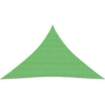 Vela de sombrilla HDPE verde claro 160g/m² 4x4x5,8 m