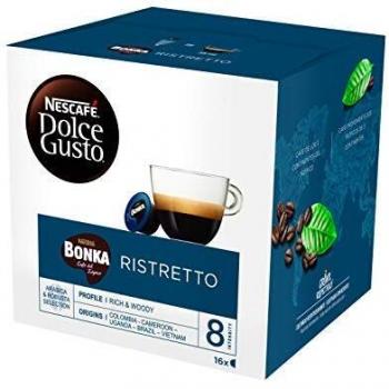 Cápsulas de Café Espresso Bonka para Dolce Gusto, Pack de 16 Unidades