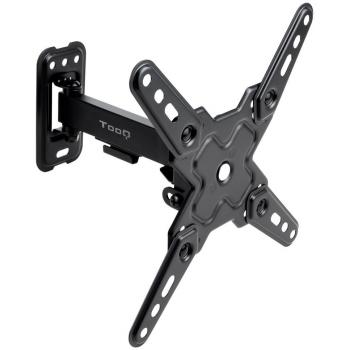 Soporte de Pared para TV TooQ LP1343TN-B, 13-43, Inclinable y Pivotable, VESA 200x200mm, Capacidad Máxima 20kg, Color Negro