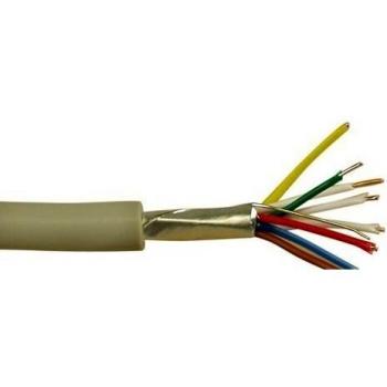 Cable telefónico InLine® 8 hilos, 4x2x0,6mm, para instalación, 25m en bobina