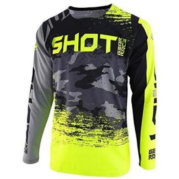 SHOT maillot Contacto Counter, gris/Neón Amarillo, talla S