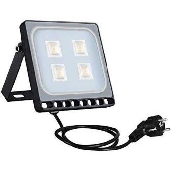 Sararoom Focos LED 20W 1600LM Proyector Led exterior IP65 Impermeable LED Foco exterior 2800-3200K Blanco cálido LED Floodlight Luz de seguridad Iluminación para Patio, Camino, Jardín Garaje Almacén