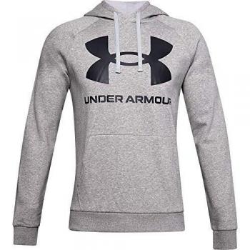 Sudadera Under Armour Rival Big Logo para hombre con capucha y tejido Fleece de entrenamiento
