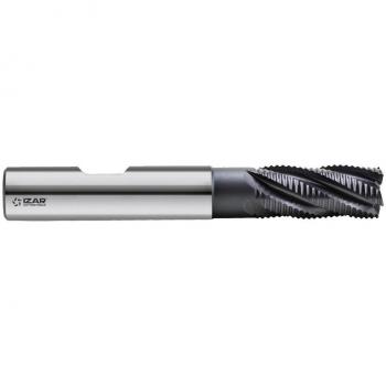 Izar 45529 Fresa Frontal Desbaste Fino PMX, TIALN-TOP, 6644, DIN 844 NR-F, 4Z, 6.00 mm Diámetro Corte