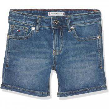 Tommy Hilfiger Nora Short Nymst, Pantalones Cortos para Niñas, Azul