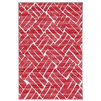 Homemania - Alfombra Estampada Tuile 3, Multicolor, de Poliamida, 160 x 120 cm