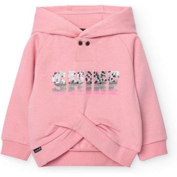Boboli Sudadera de niña con capucha y acabados decorativos, tipo fleece