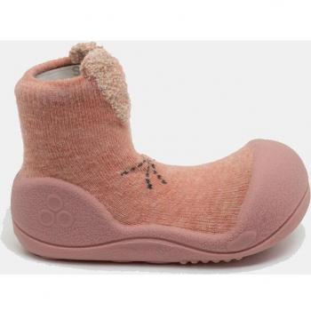 Zapatillas de casa cerradas de bebé niña Attipas en algodón con dibujo de conejo