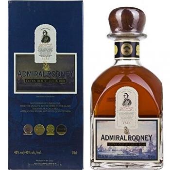 Ron Admiral Rodney Extra Añejo con Caja de Regalo 70 cl