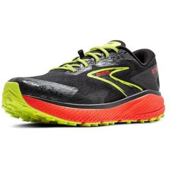 Zapatillas de trail Brooks Divide 5 negro hombre, características: color negro con detalles en cereza y lima, talla 44 EU
