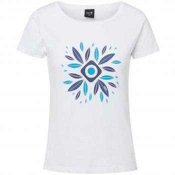 Izas Dadia Camiseta de Manga Corta, Mujer, Blanco/Turquesa, L