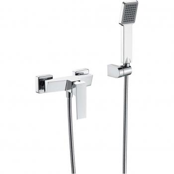 Kit Ducha Monomando Art Imex - IMEX BDAR025-5, incluye grifo monomando, sistema de ducha con rociador ajustable, manguera flexible y soporte de pared