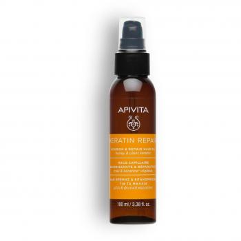 Apivita Keratin Repair Nourish and Repair Hair Oil for Dry and Damaged Hair 100mL