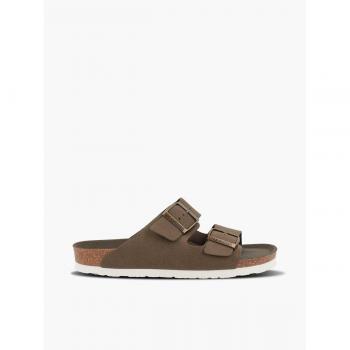 Genuins Hawaii Sandalias Planas de Mujer Color Verde con Planta Anatómica, Modelo Vegan, Talla 39