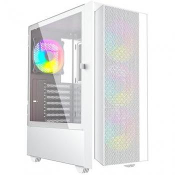 Gembird Caja de computadora ATX Fornax 4000W ARGB Midi Tower Blanco con retroiluminación multicolor