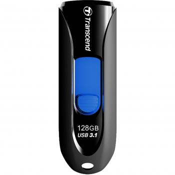 Transcend JetFlash 790 - Memoria USB 3.0 de 128 GB, color negro