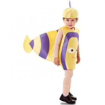 Disfraz de Pez amarillo y lila para bebé