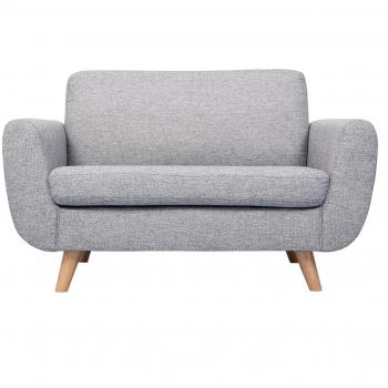 Sofá de diseño 2 plazas gris PURE Miliboo